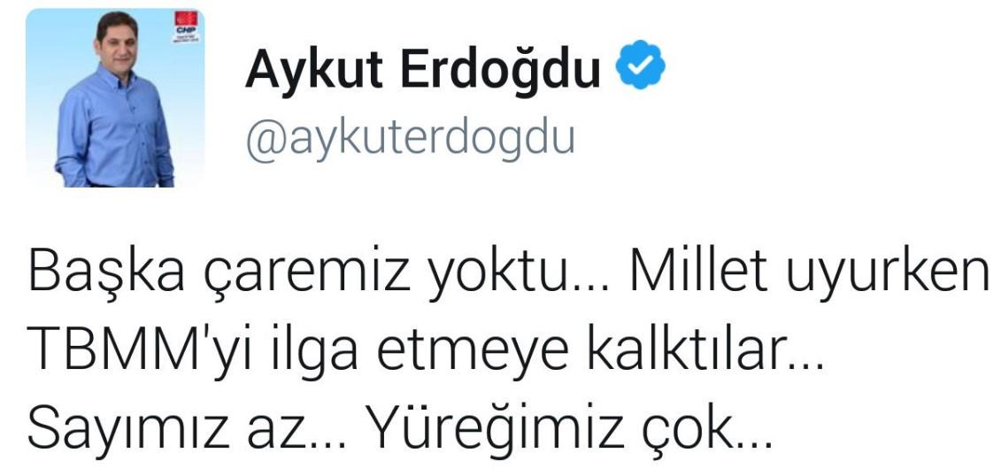 Aykut Erdoğdu'dan itiraf gibi açıklama: Başka çare yoktu