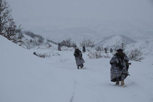 Mehmetçik'ten ağır kış şartlarında operasyon
