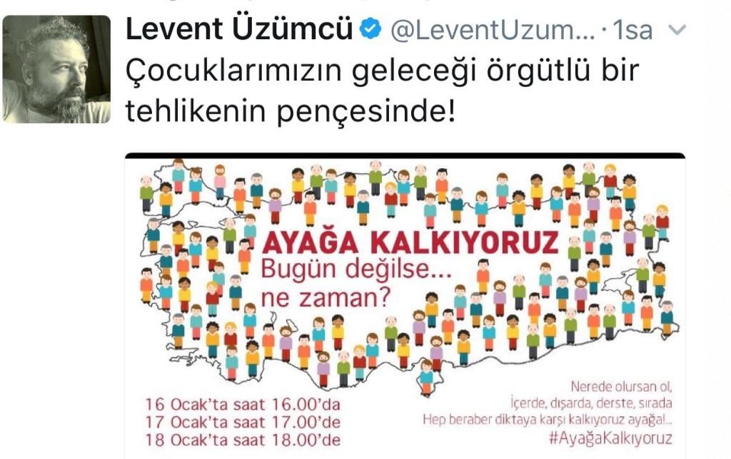 Levent Üzümcü'den yine provokatif çağrı