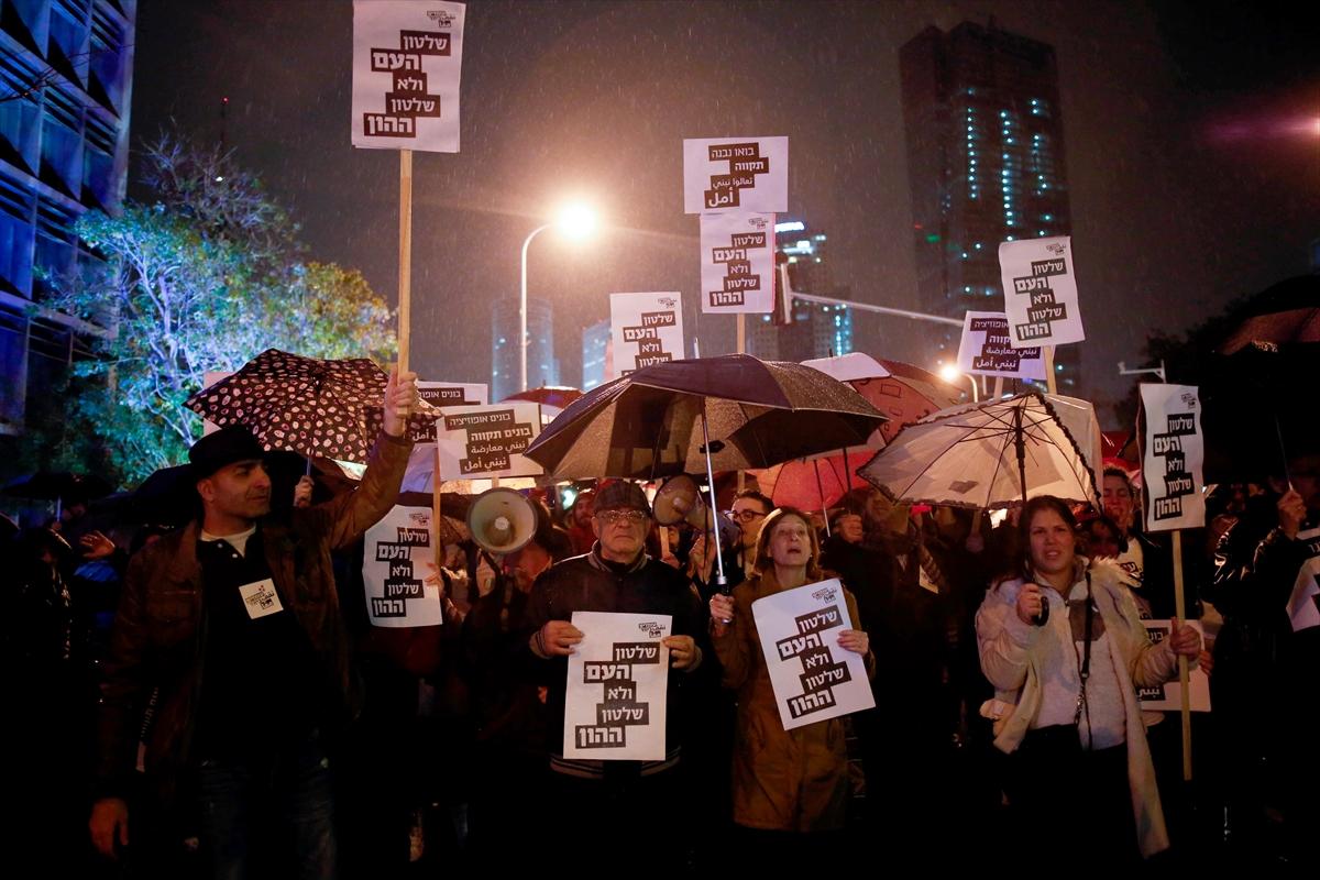 İsrail'de Netanyahu protestosu