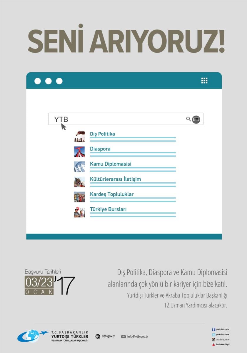 YTB 12 uzman yardımcısı alacak