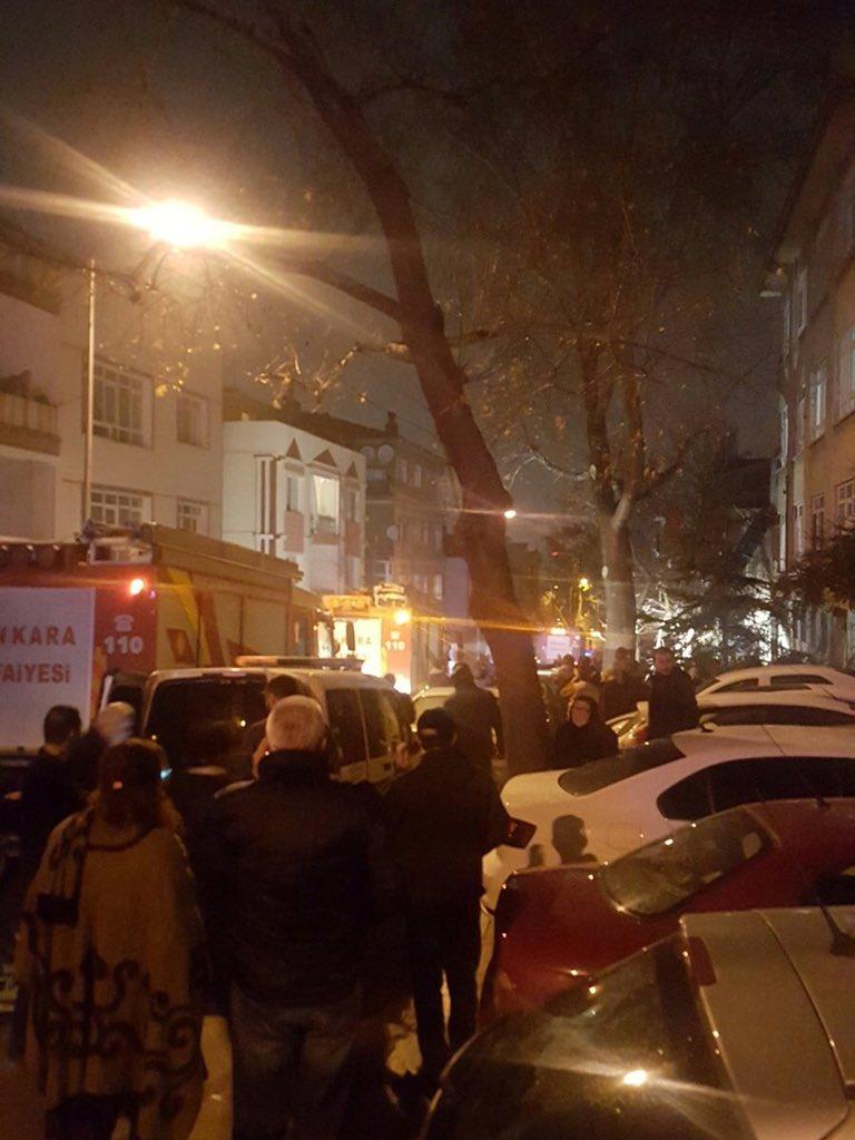 Ankara'da bir binada doğalgaz patlaması