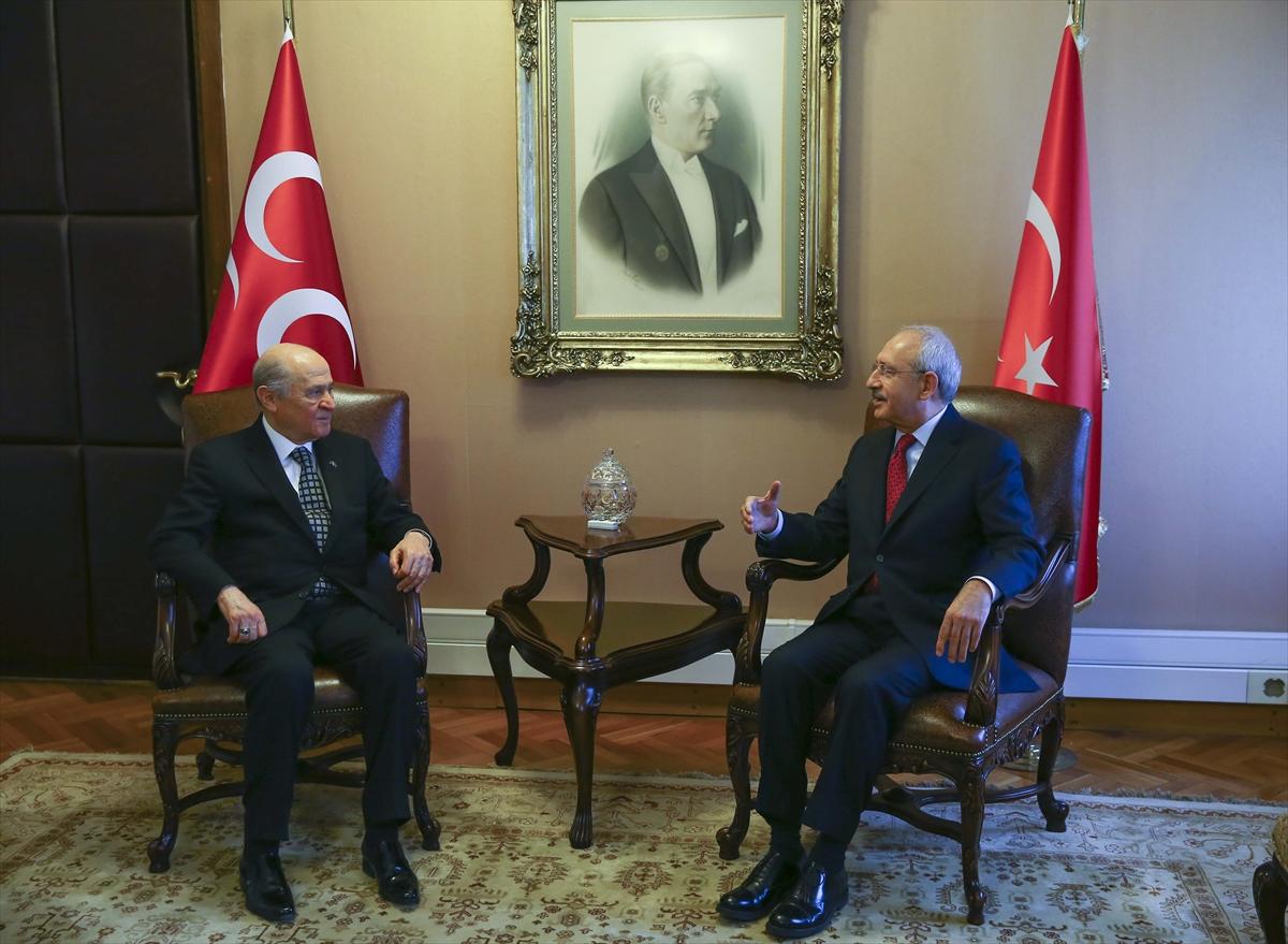 Kılıçdaroğlu ve Bahçeli görüştü