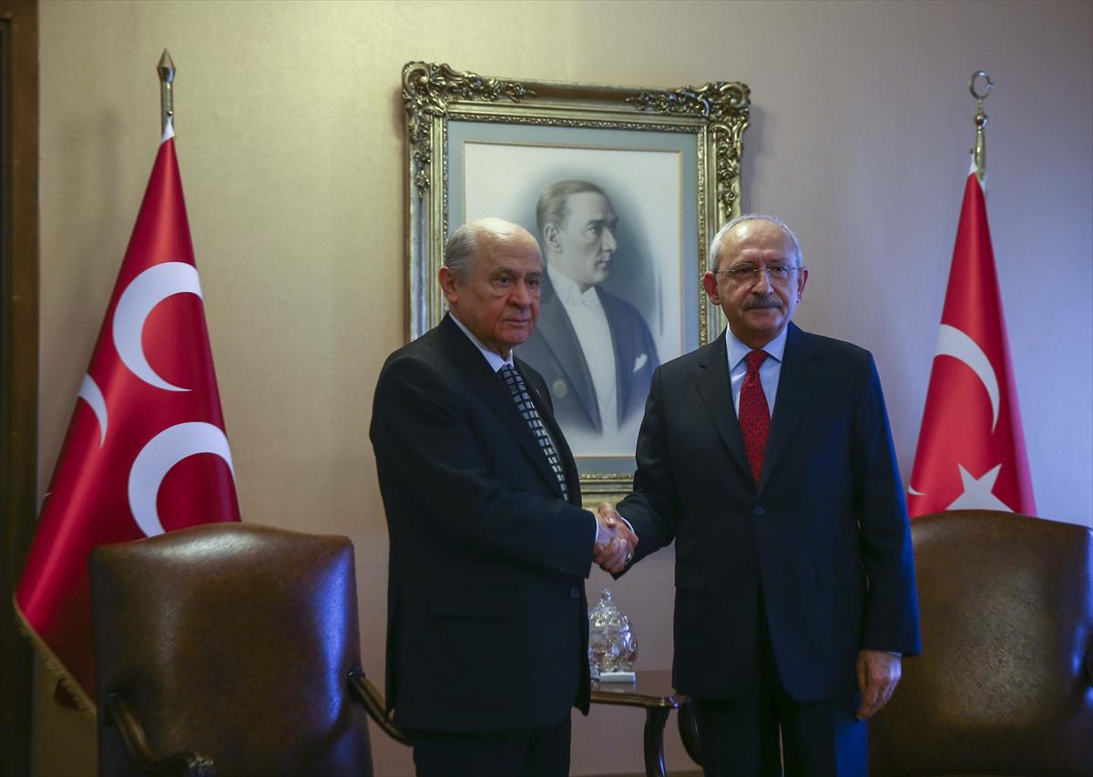Kılıçdaroğlu ve Bahçeli görüştü