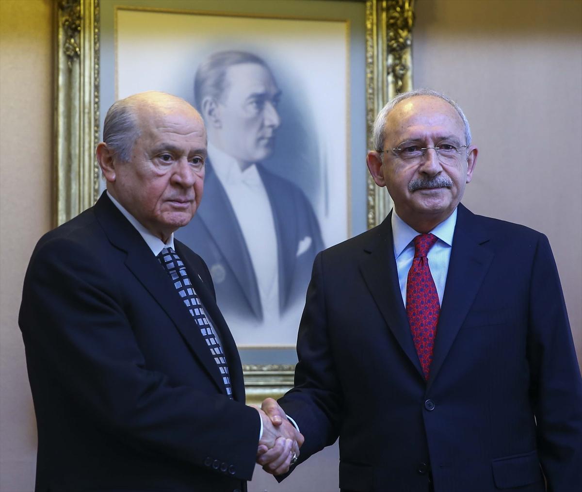 Kılıçdaroğlu ve Bahçeli görüştü