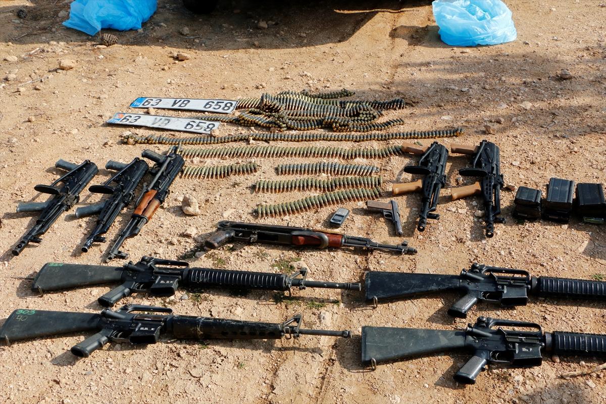 Suriye sınırında mühimmat ele geçirildi