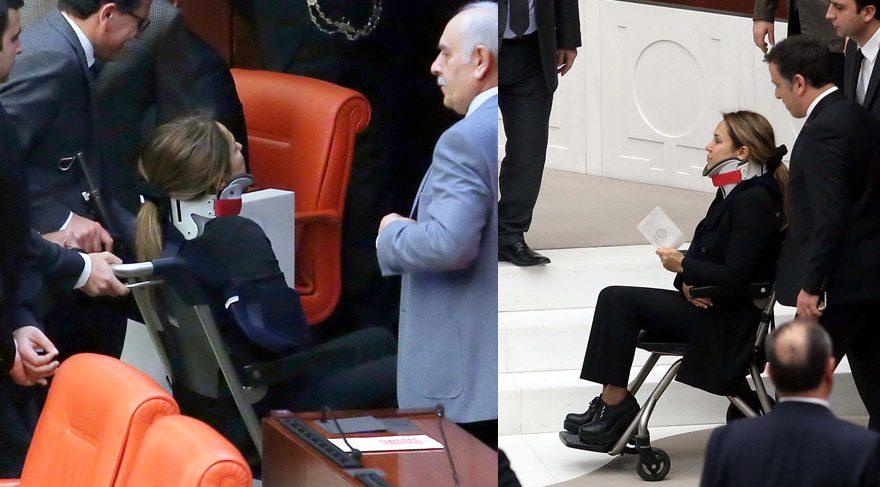 AK Partili Gökçen Özdoğan Enç'e 10 gün rapor verildi