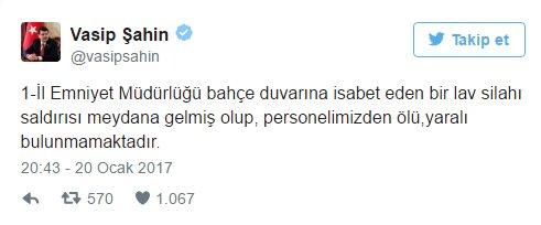 Erdoğan Emniyet Müdürlüğü'ne düzenlenen saldırıyla ilgili bilgi aldı