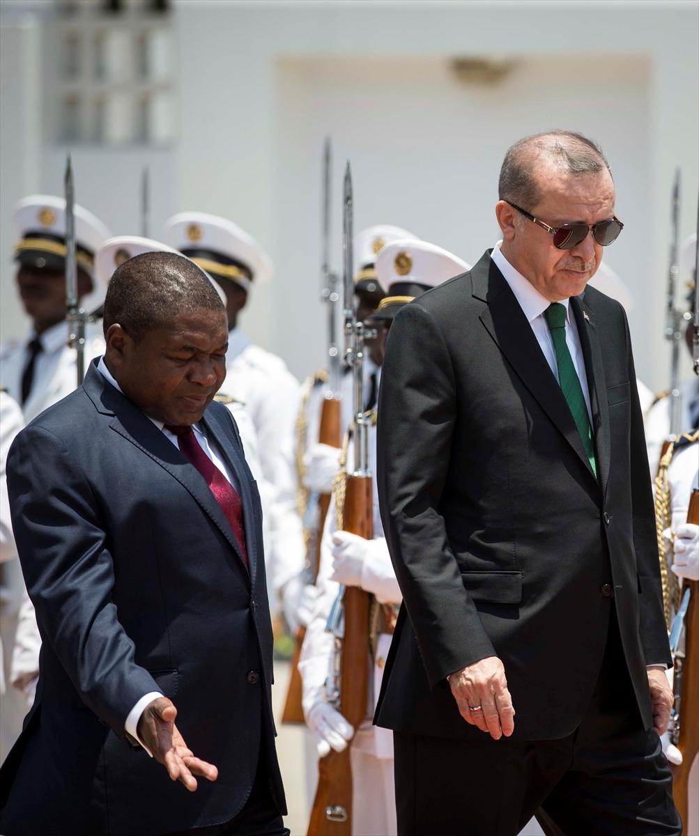 Cumhurbaşkanı Erdoğan Mozambik'te