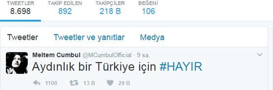 Meltem Cumbul referandumda vereceği oyu açıkladı