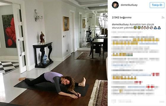 Demet Şener kendini spora verdi