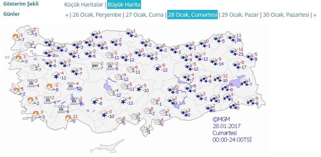 Kar yağışı sabah saatlerinde etkisini gösterdi