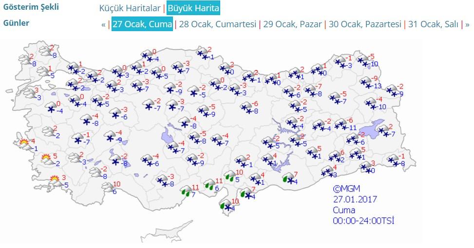 İstanbul'da kar yağışı etkili oluyor
