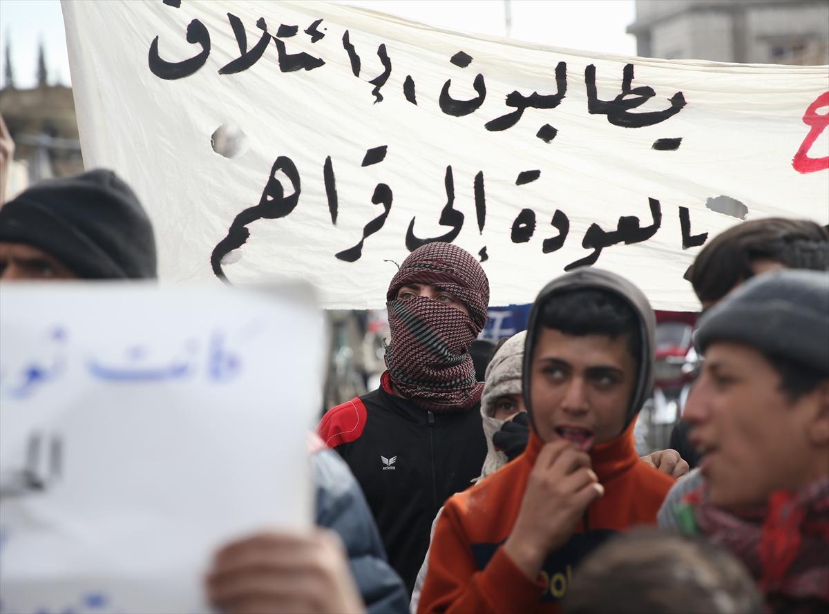 Cerablus'ta PYD protestosu