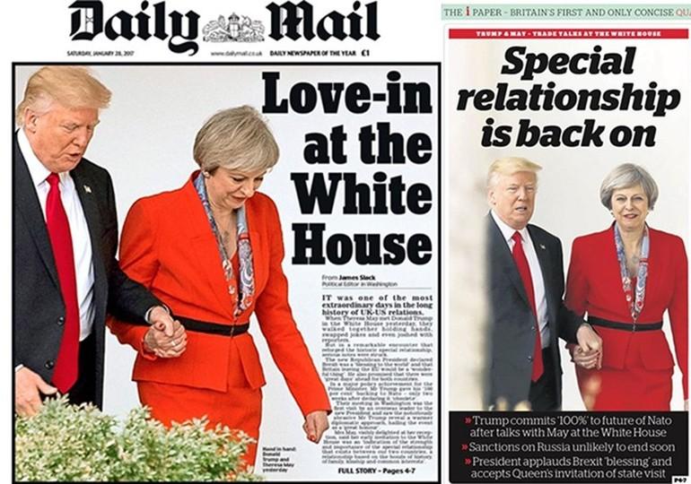 İngiltere basınında May ve Trump aşkı