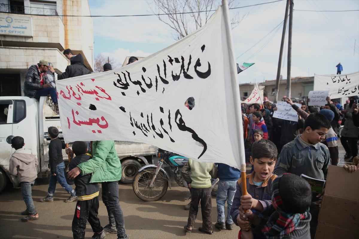 Cerablus'ta PYD protesto edildi