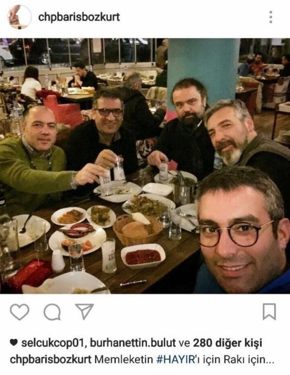 CHP'nin anonsçusundan rakılı 'hayır' sloganı