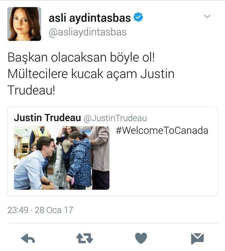 Aslı Aydıntaşbaş Kanada'yı nasıl öveceğini şaşırdı