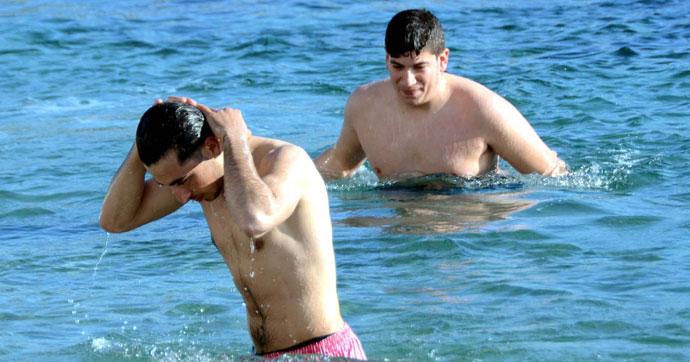 Şubat ayında deniz keyfi