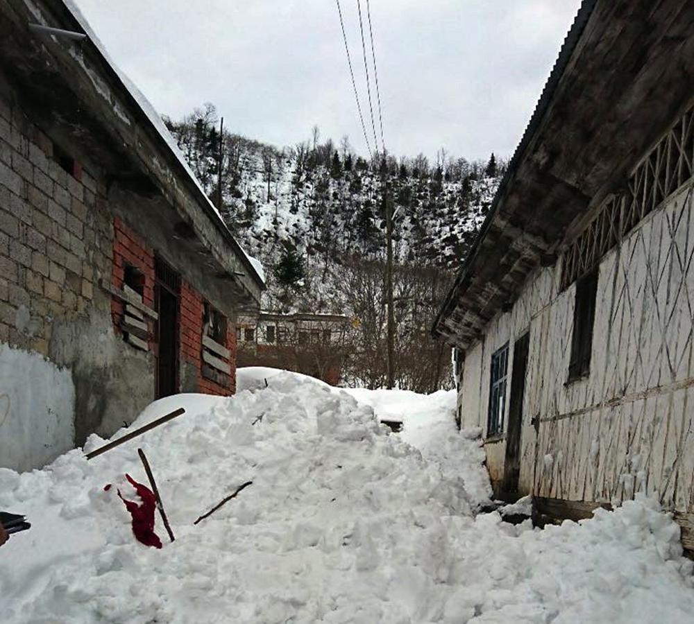 Başına kar yığını düşen kadın hayatını kaybetti