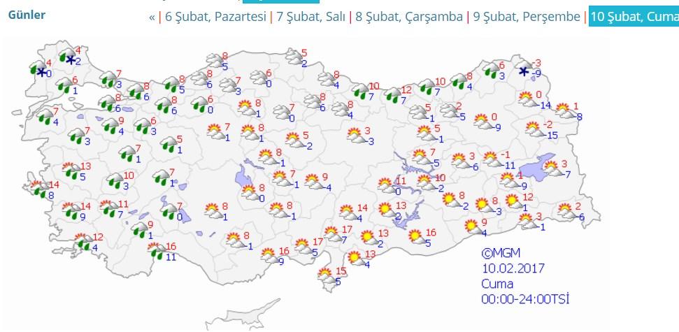 Yeni haftada yağışlı hava etkili olacak