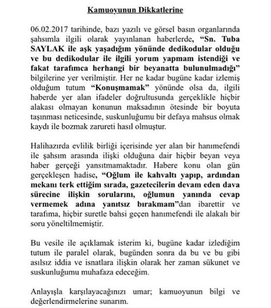 İbrahim Kutluay sessizliğini bozdu