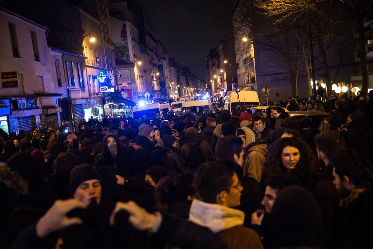 Paris'teki eylemlerde 2 kişi tutuklandı