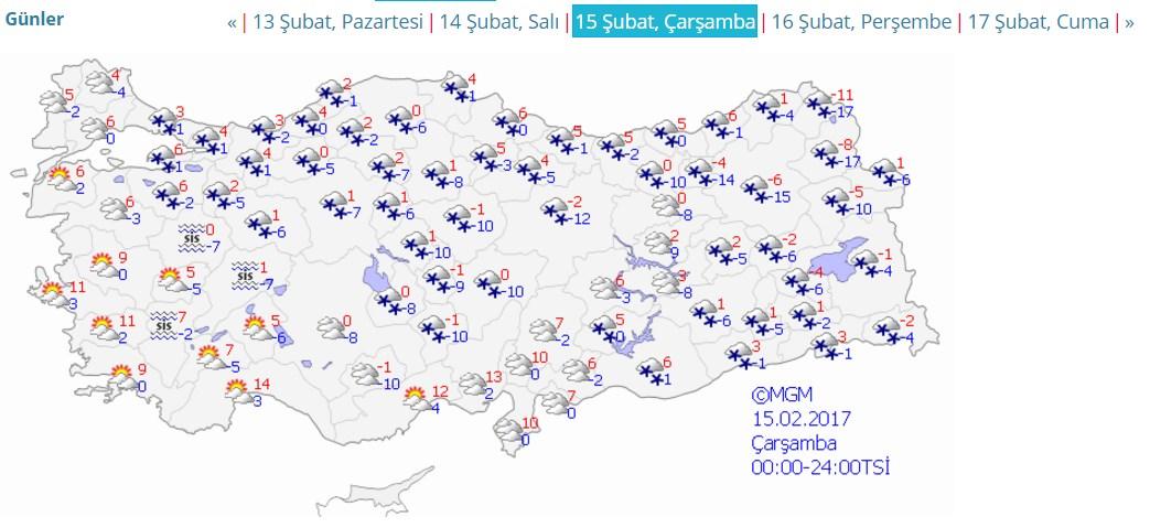 İstanbul'da kar yağışı perşembeye kadar sürecek