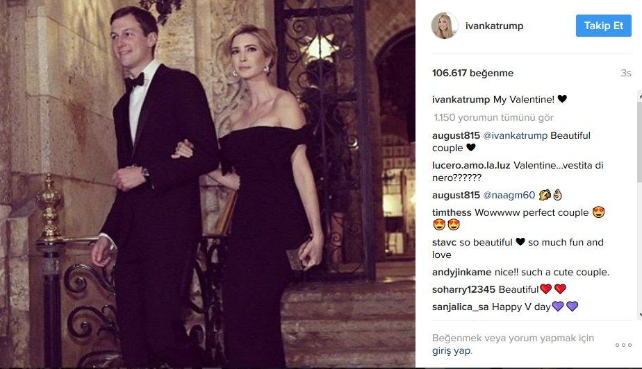 Ivanka Trump'tan 14 Şubat paylaşımı