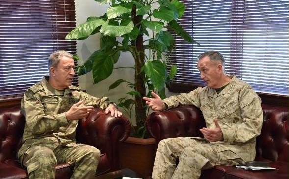 Hulusi Akar ABD'li mevkidaşıyla görüştü