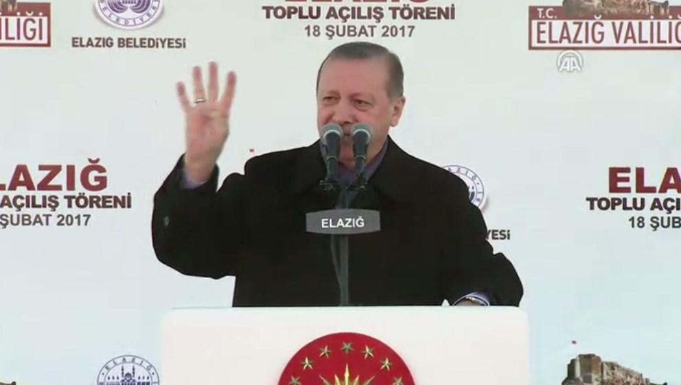 Cumhurbaşkanı Erdoğan'dan birleşme çağrısı