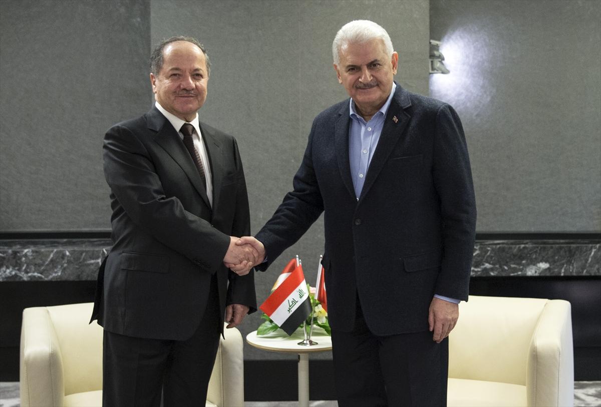 Başbakan Yıldırım-Barzani görüşmesi