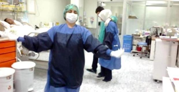 Yoğun bakımda halay çeken hastane personeli