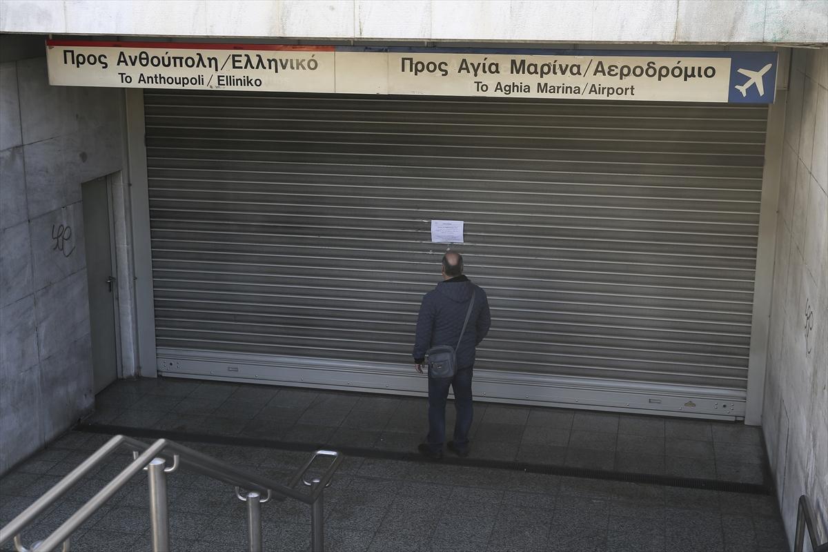 Atina'da raylı sistem grevi