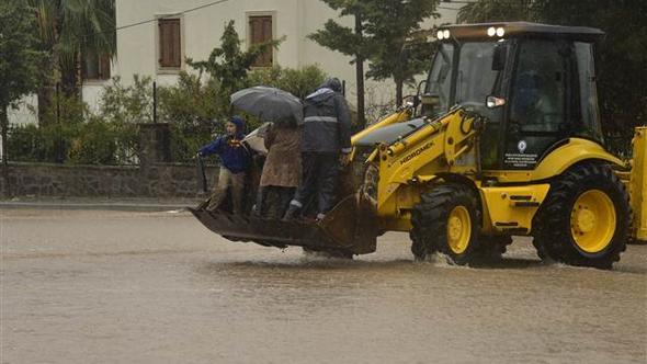 Bodrum’u sel vurdu