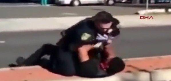 ABD'de polis dayağı kamerada