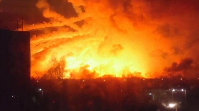 Ukrayna'da büyük yangın