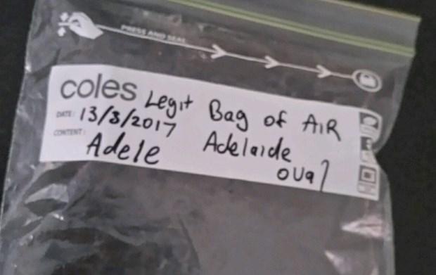 Adele'in konser havası satışa çıkarıldı