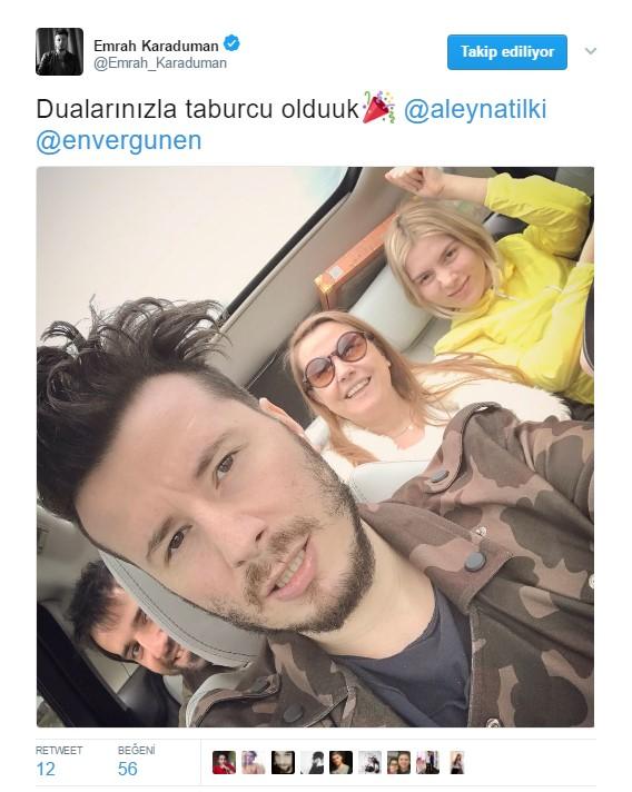 Emrah Karaduman taburcu edildi