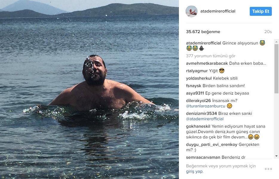 Ata Demirer deniz sezonunu açtı