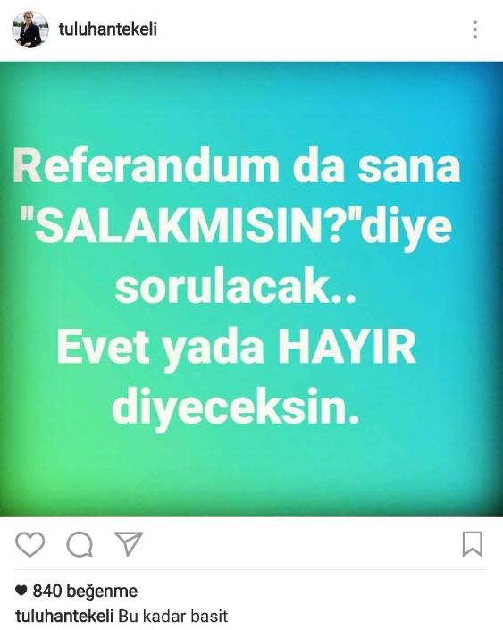 Tuluhan Tekelioğlu 'evet' diyenlere hakaret etti