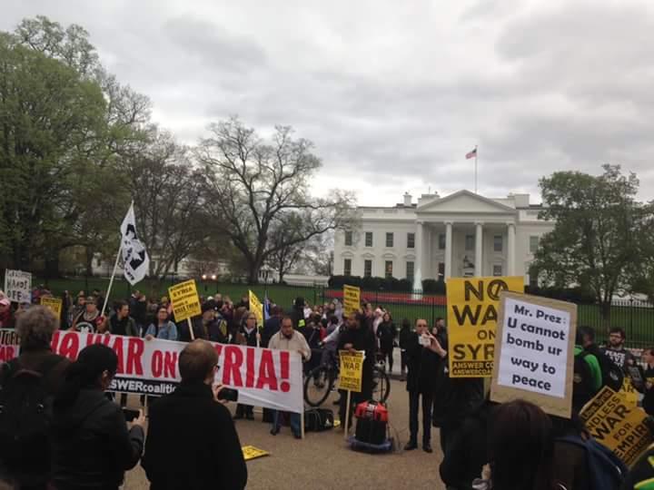 Trump'a Suriye protestosu