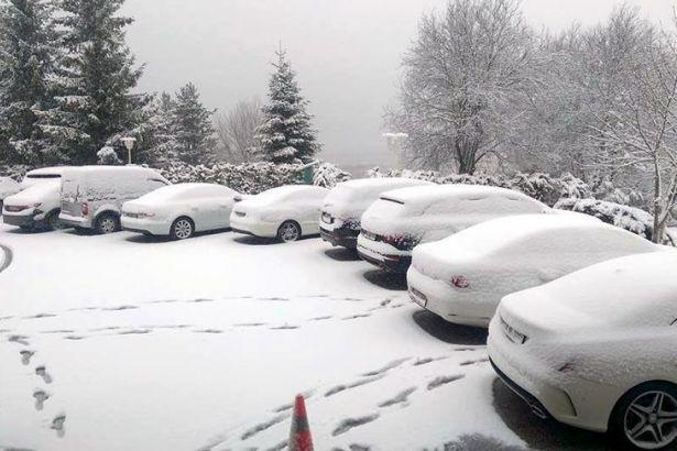 Bolu'da yoğun kar yağışı