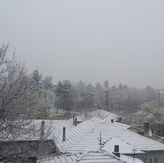 Bolu'da yoğun kar yağışı