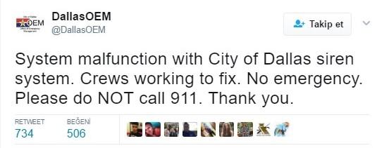 Korsanlar Dallas şehrini hackledi