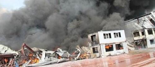 Tekirdağ Çerkezköy'de tekstil fabrikasında patlama