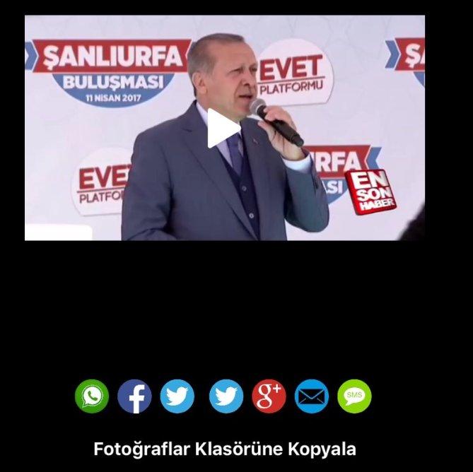 Ensonhaber iPhone uygulamasının indir paylaş özelliği