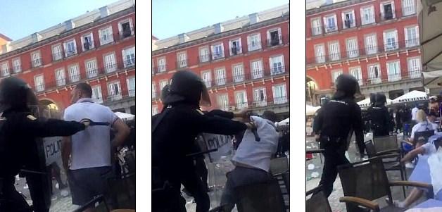 Cebelitarık bizim diyen İngiliz taraftar İspanya'da dayak yedi