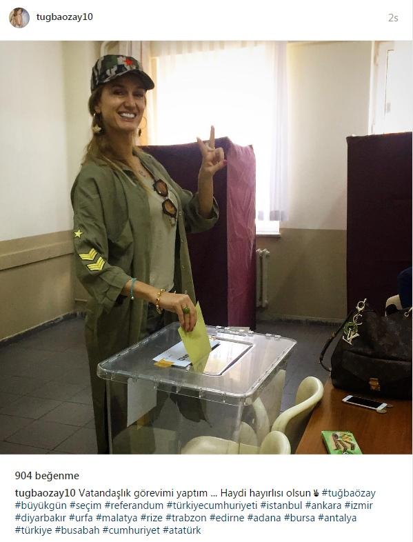 Ünlüler sandık başında