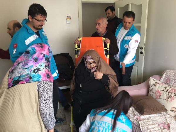 Erzurum’da 834 hasta ambulansla sandığa taşındı